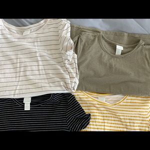 H&M basics T-shirts bundle of 4